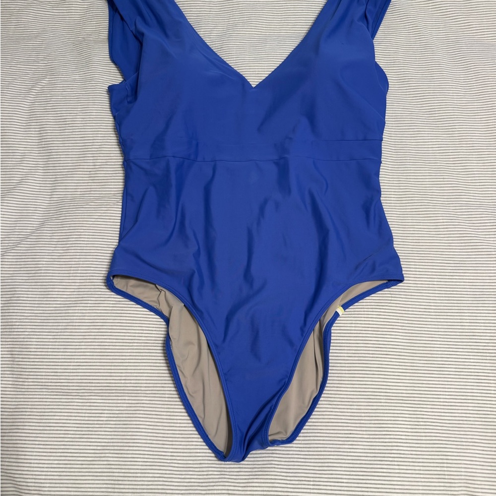 Summersalt Vibrant Blue backflip bathing suit
